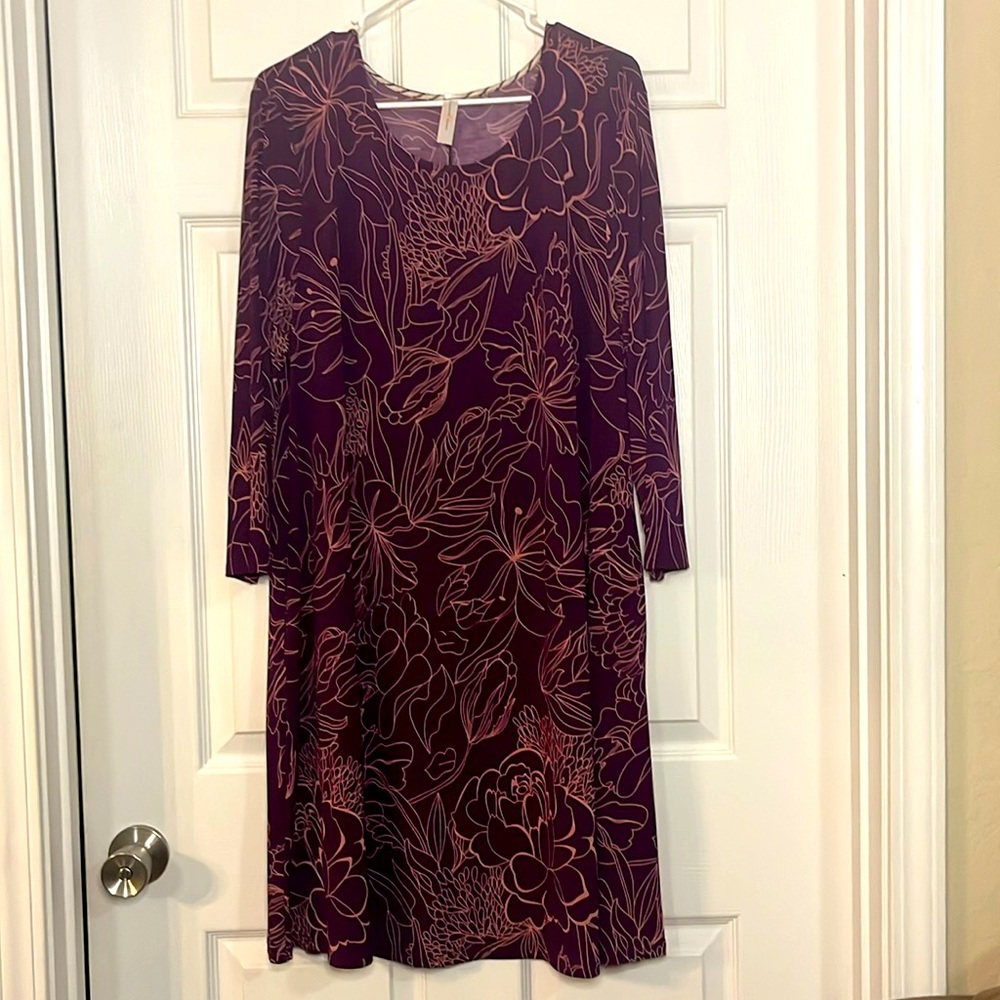 XXL 3/4 Sleeve Dress with POCKETS